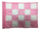 Sewn Checker Nylon Golf Flag - Pink-White